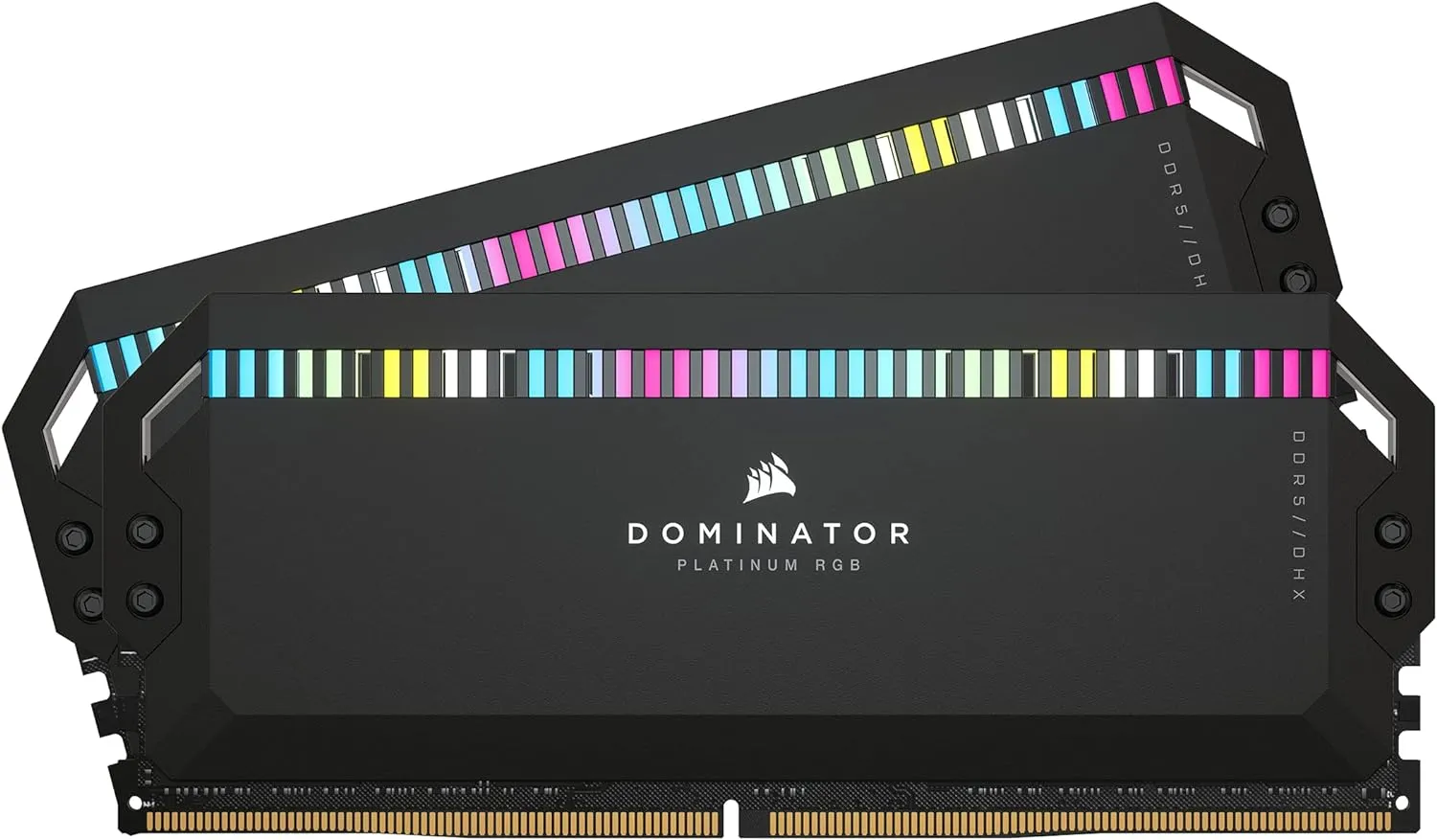 Corsair Dominator Platinum RGB 64GB Memory Kit (2 x 32GB), DDR5, 6000MHz (PC5-48000), CL40, 1.35V, XMP 3.0, PMIC, DIMM Memory RAM