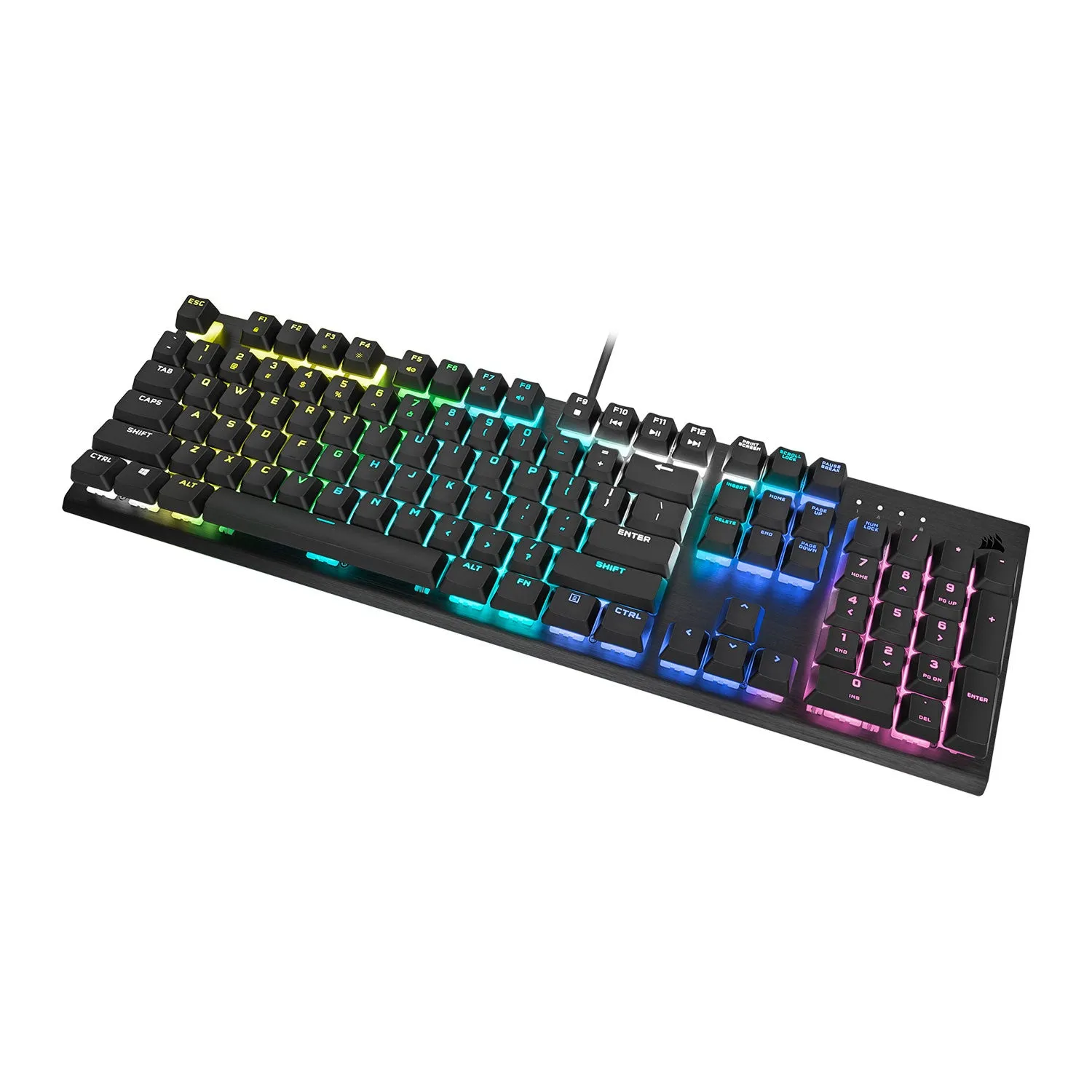 Corsair K60 RGB PRO Cherry VIOLA Mechanical Gaming Keyboard, N-Key Rollover, USB, Factory Refurbished