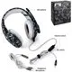 Gaming Headset for PS4 New Xbox One PC Mac Laptop, Professional Over Ear Wired Gaming Headphones with Microphone Noise Reduction Deep Bass Surround Sound, Camouflage Gray