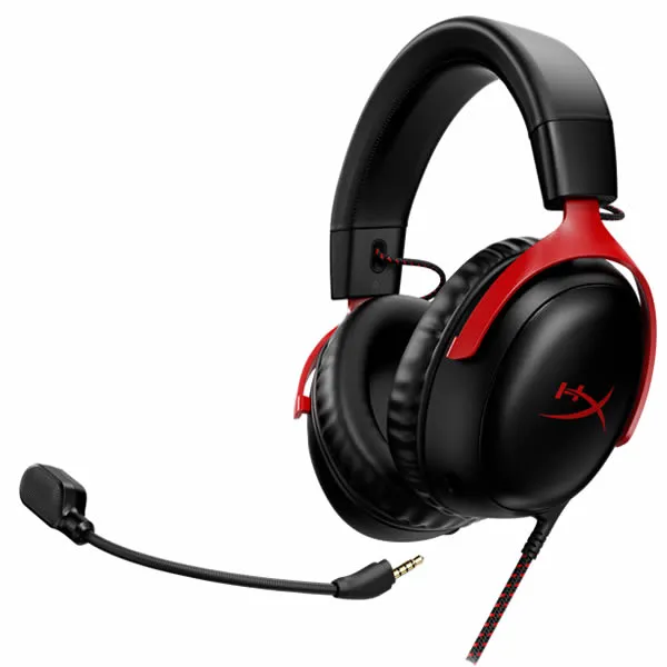 HyperX Cloud III Gaming Headset - Black/Red