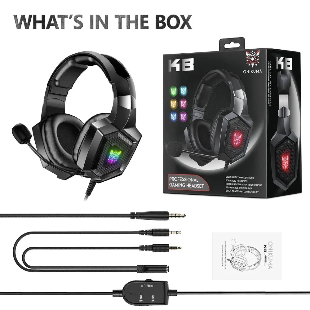 LED K8 Gaming Headphone