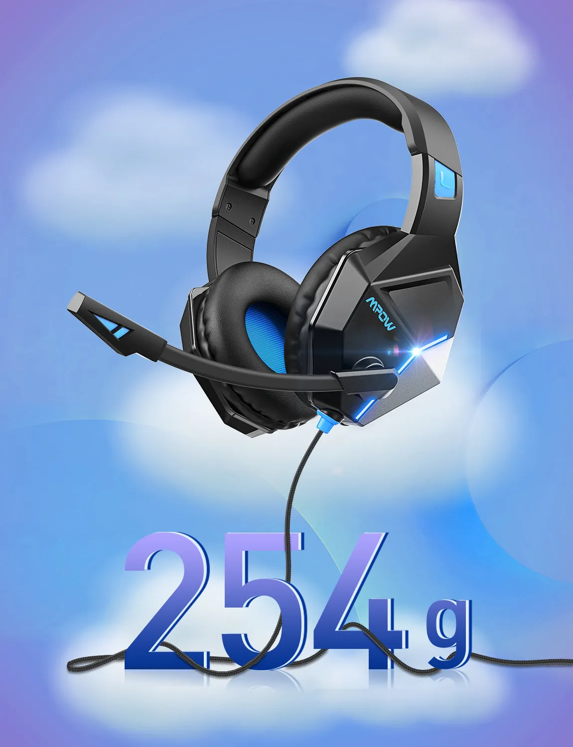 Mpow BH414 Gaming Headset Wired with Bass Audio