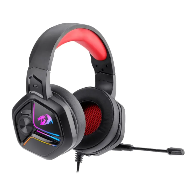 Redragon Over-Ear Ajax Aux (Mic And Headset)|Usb (Power Only) Gaming Headset - Black