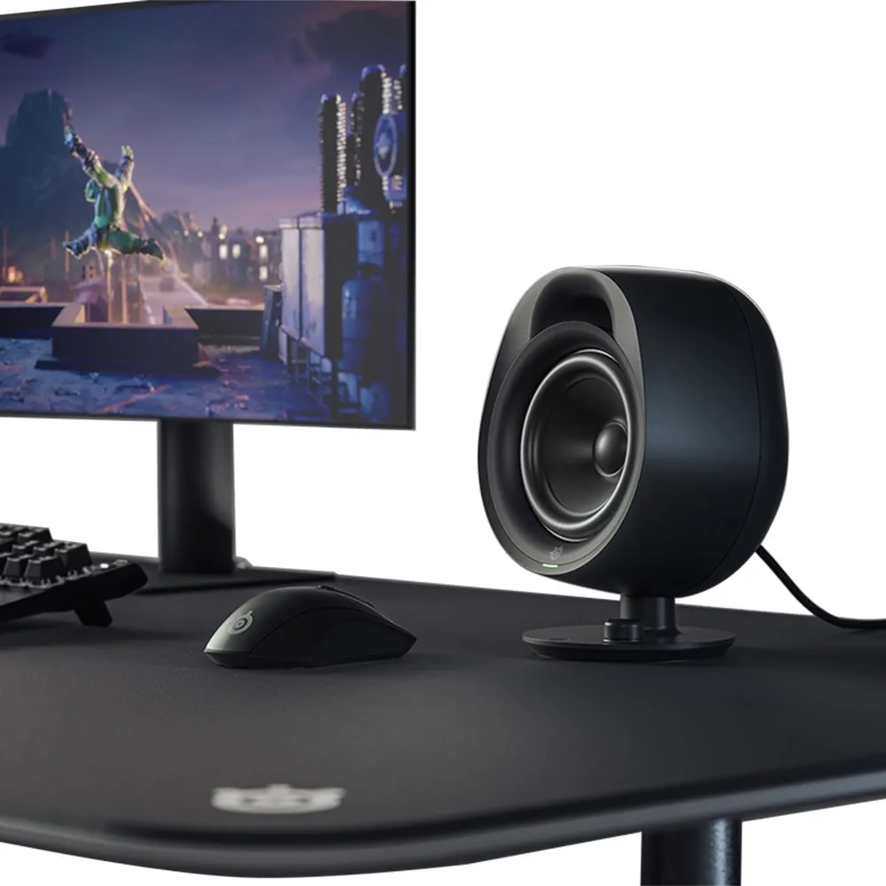 SteelSeries Arena 3 Innovative Full-range Gaming Speaker 2.0 Massive 4" Drivers Wired   Bluetooth Speaker (61535)